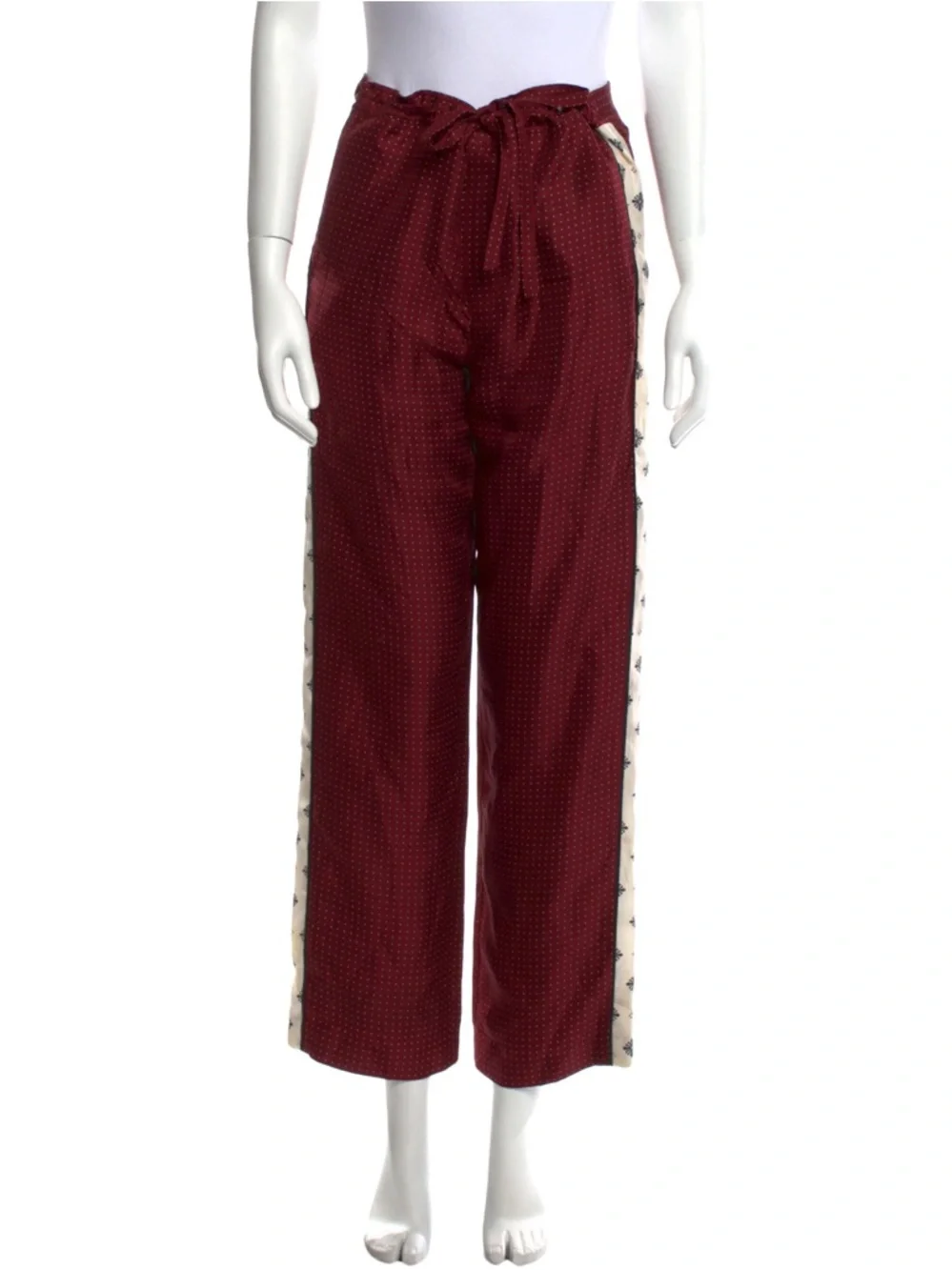 rag & bone 100% silk pajama top and pants Rudy set diamond print - Picture 4 of 11
